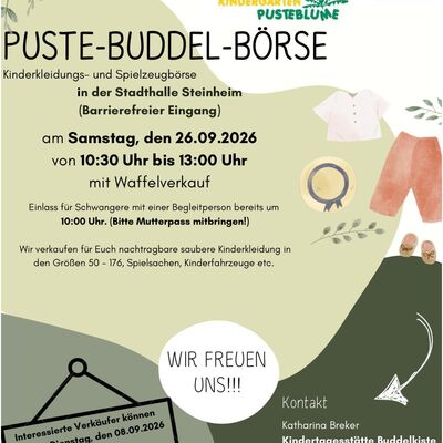 Plakat Puste-Buddel-B&ouml;rse